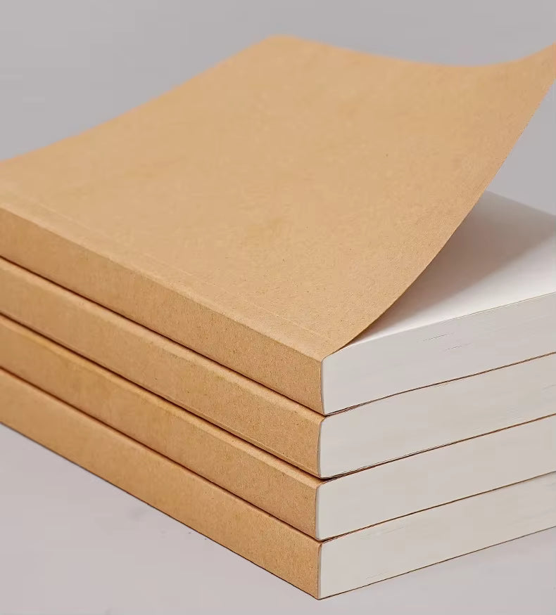 Cahier vierge 400 pages - papier kraft A5