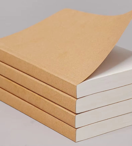 Cahier vierge 400 pages - papier kraft A5