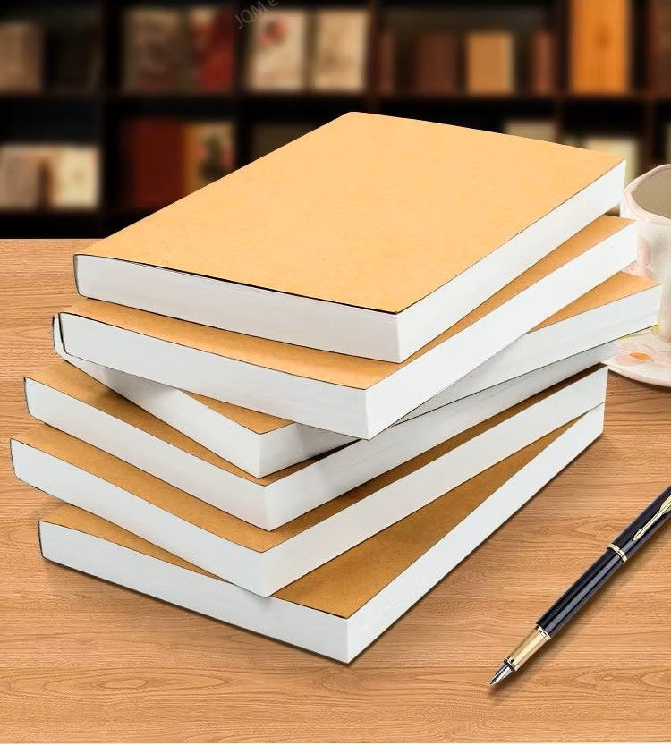 Cahier vierge 400 pages - papier kraft A5