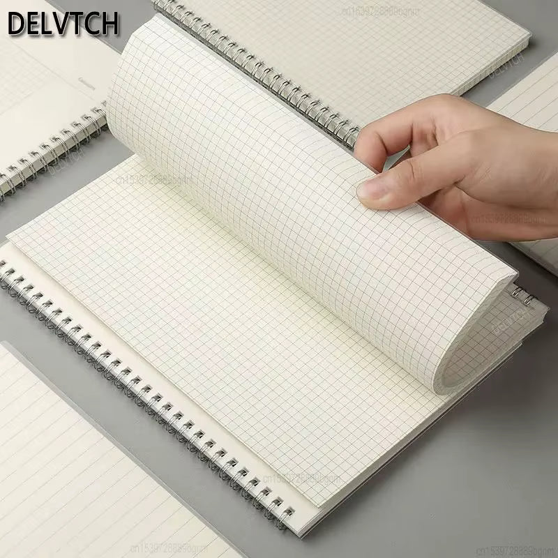 Cahier à spirale 80 feuilles - couverture transparente
