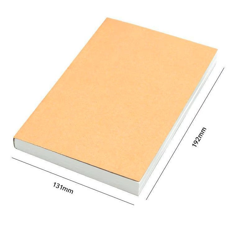 Cahier vierge 400 pages - papier kraft A5
